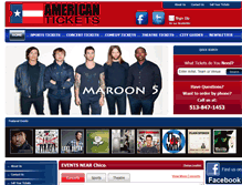 Tablet Screenshot of american-tickets.com